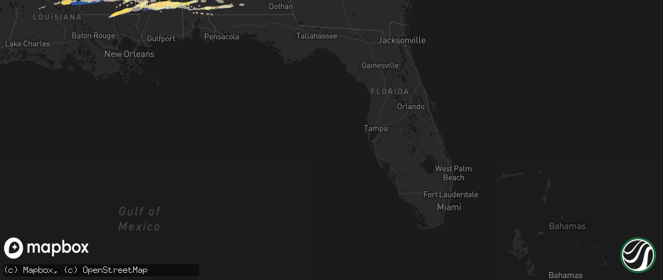 Hail map in Florida on May 6, 2026