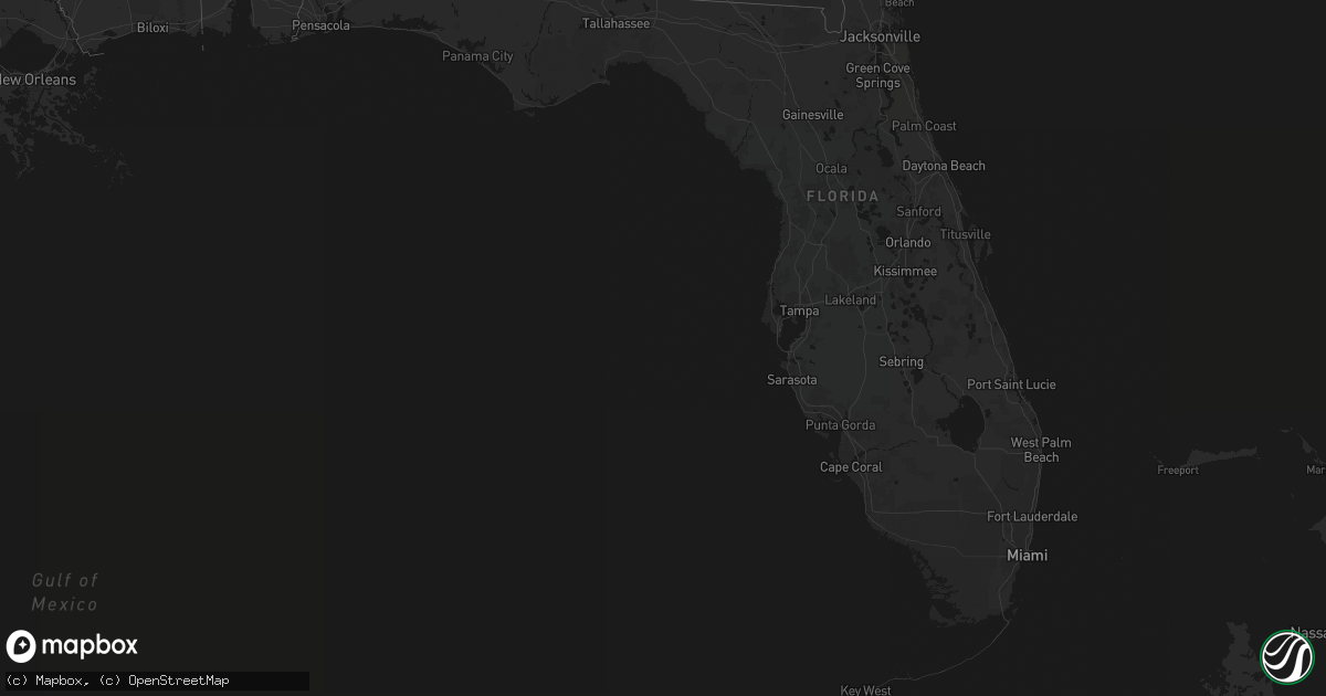 Hail map in Florida on May 6, 2026