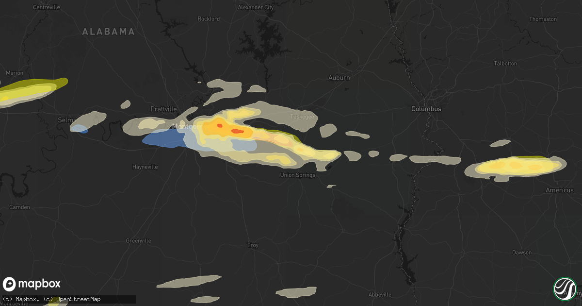 Hail map in Fort Davis, AL on May 6, 2026