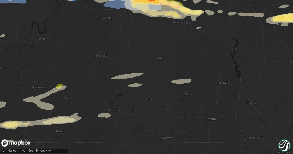 Hail map in Glenwood, AL on May 6, 2026