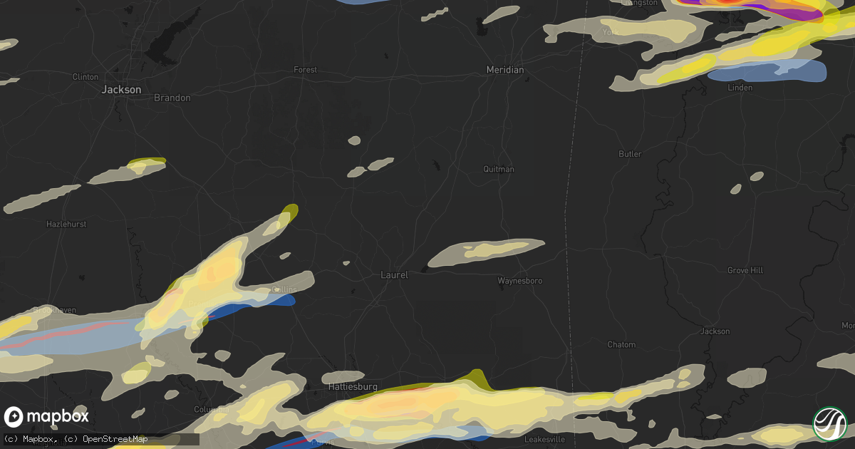 Hail map in Heidelberg, MS on May 6, 2026