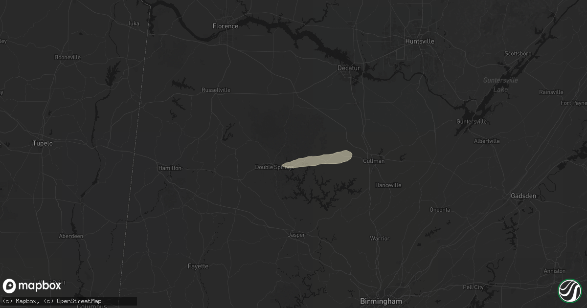 Hail map in Houston, AL on May 6, 2026