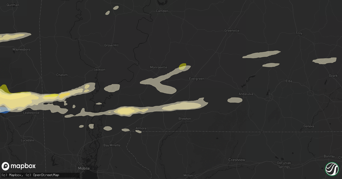 Hail map in Lenox, AL on May 6, 2026