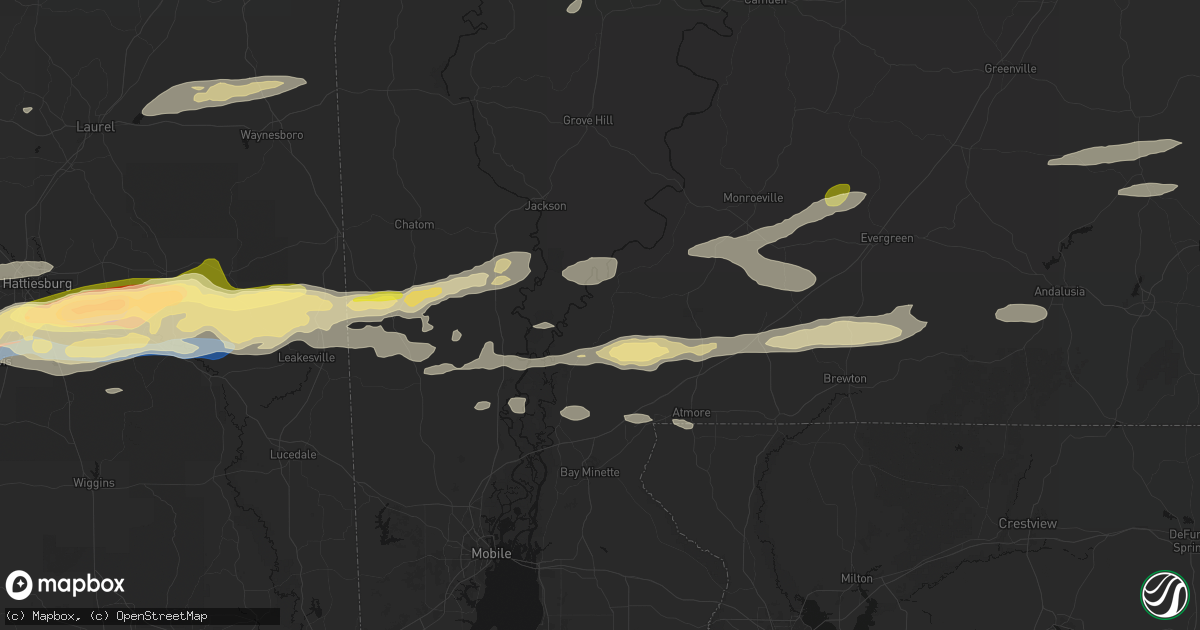 Hail map in Little River, AL on May 6, 2026
