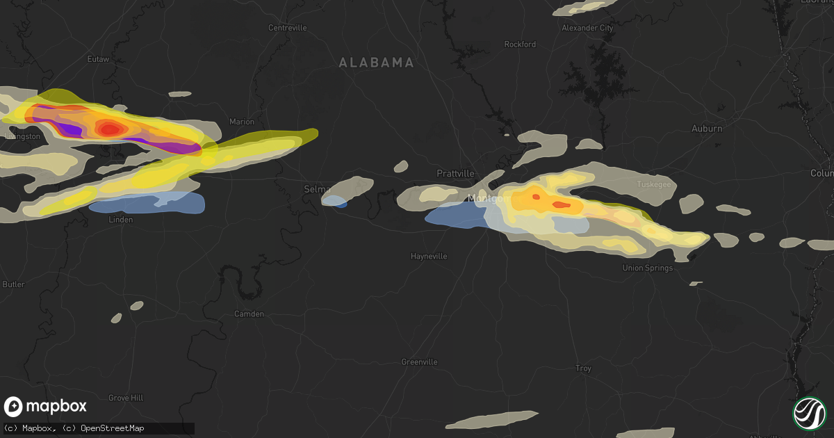Hail map in Lowndesboro, AL on May 6, 2026