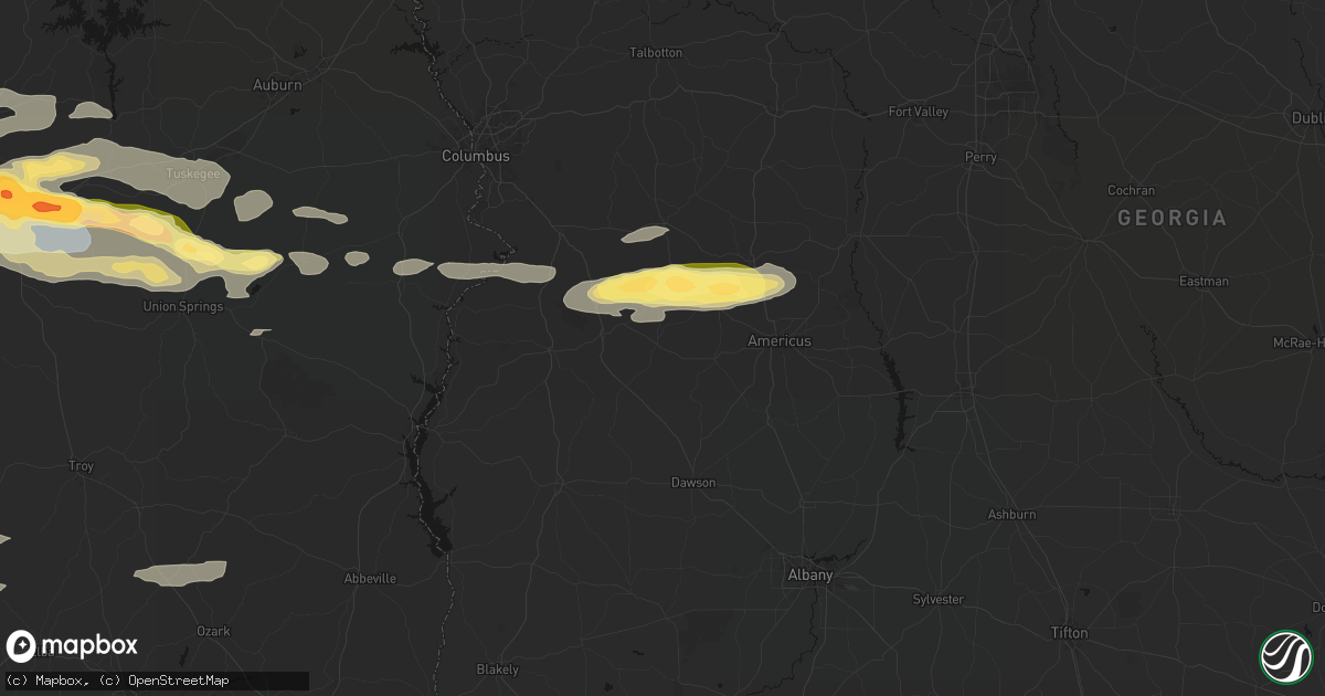 Hail map in Preston, GA on May 6, 2026