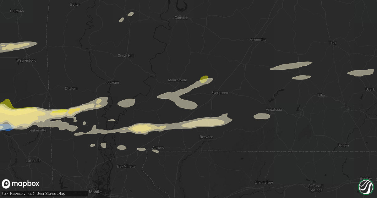 Hail map in Repton, AL on May 6, 2026