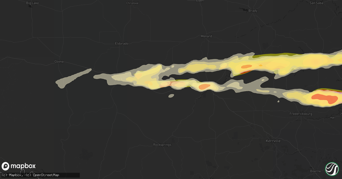 Hail map in Roosevelt, TX on May 6, 2026