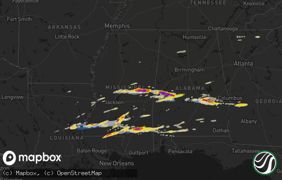 Hail map preview on 05-06-2026