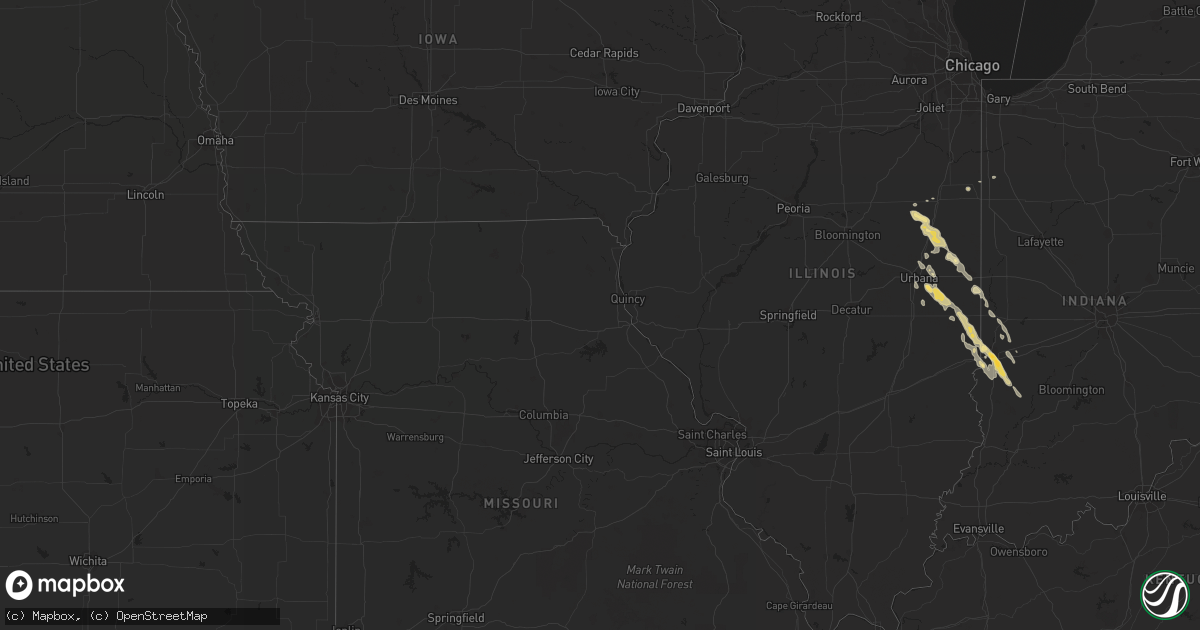 Hail map in Arkansas on May 7, 2011