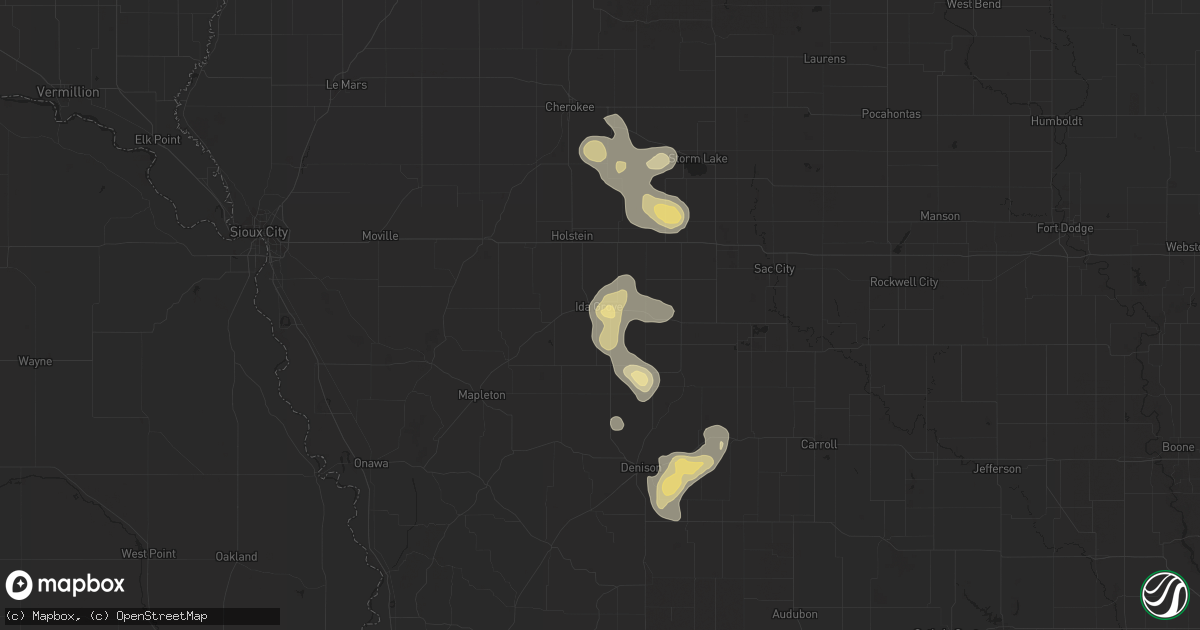 Hail map in Ida Grove, IA on May 7, 2017