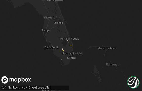 Hail map preview on 05-07-2019