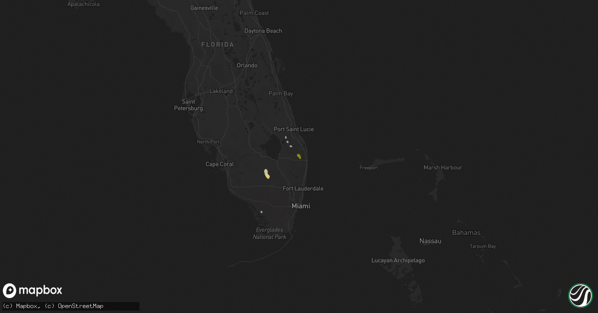 Hail map on May 7, 2019