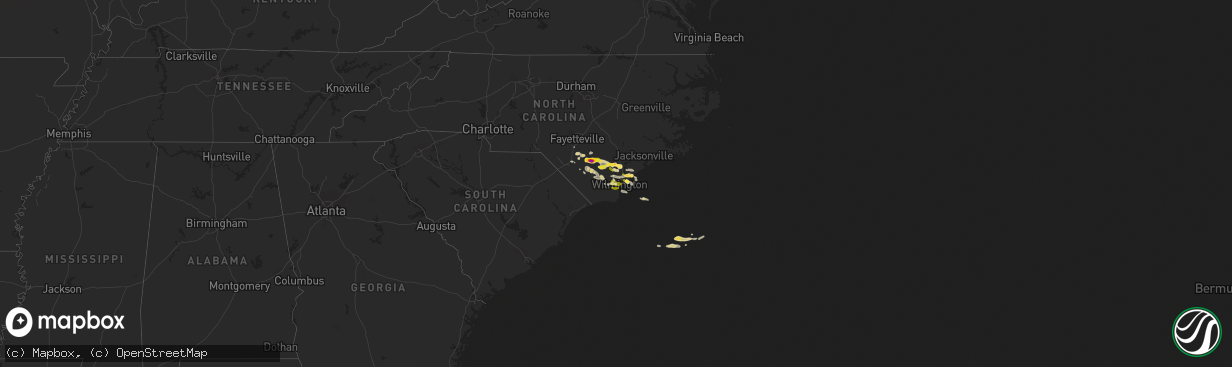 Hail map on May 7, 2021