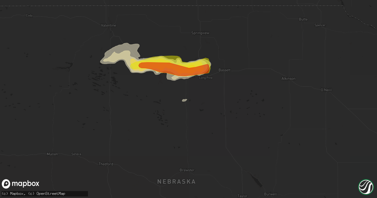 Hail map in Ainsworth, NE on May 7, 2022