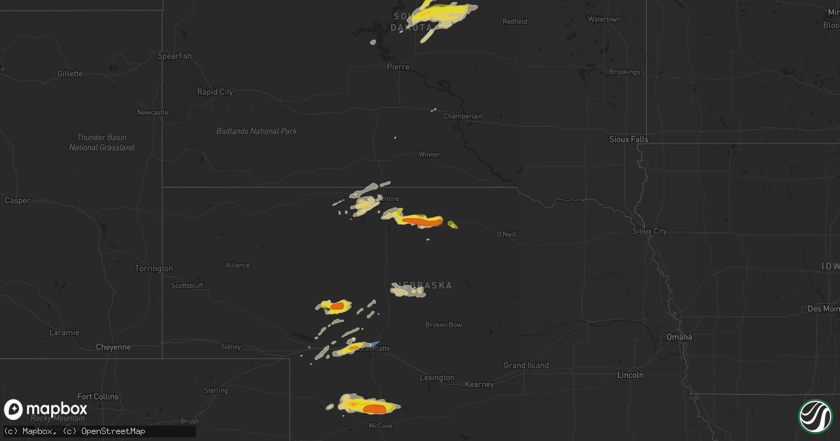 Hail map on May 7, 2022