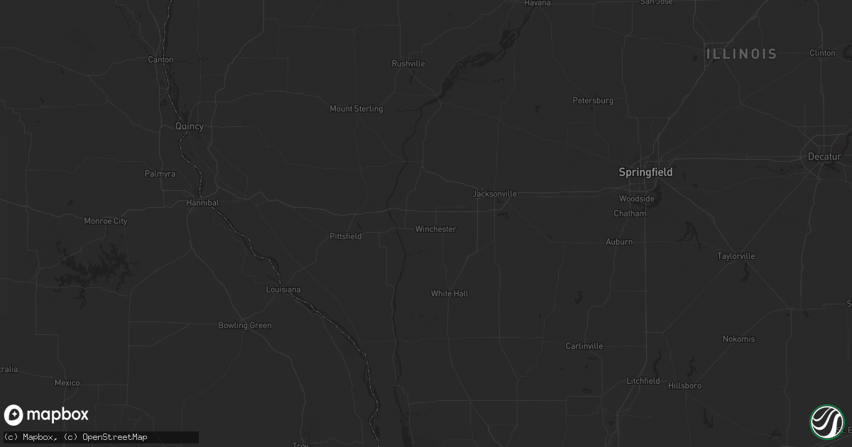 Hail map in Benton, IL on May 7, 2023