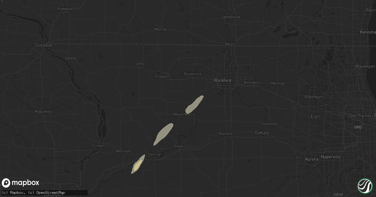Hail map in Leaf River, IL on May 7, 2024