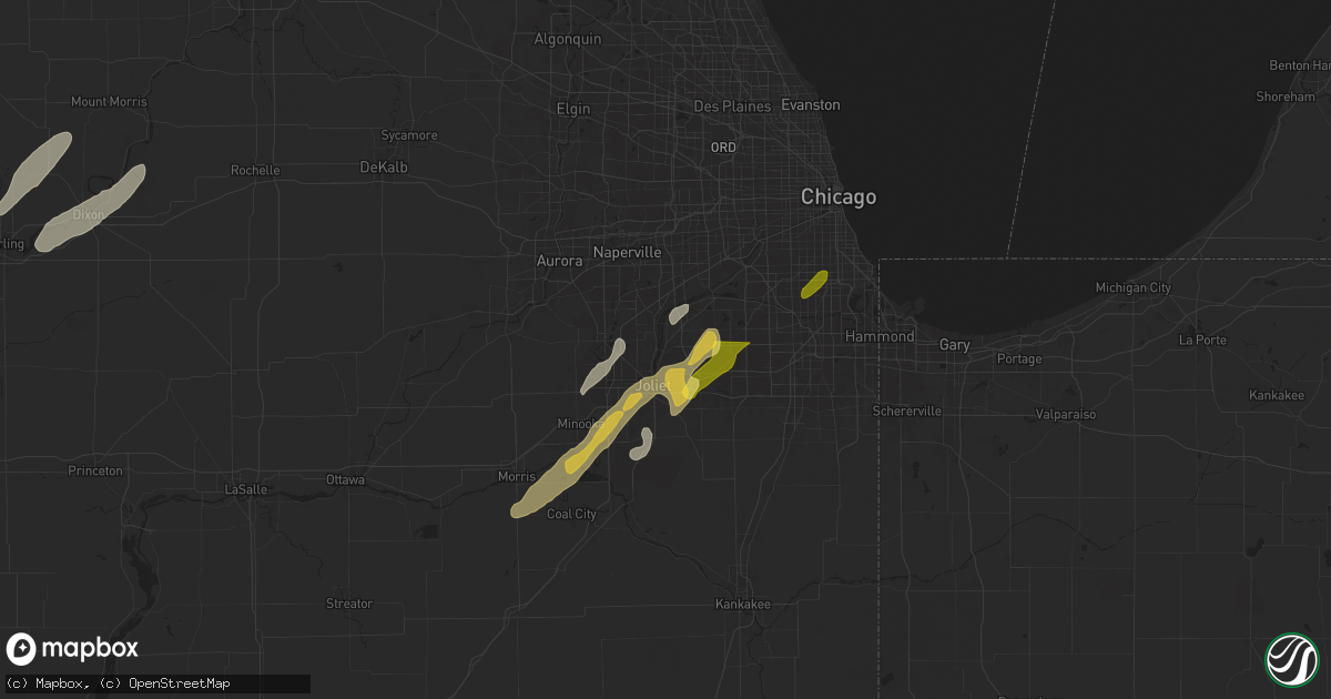Hail map in Lockport, IL on May 7, 2024