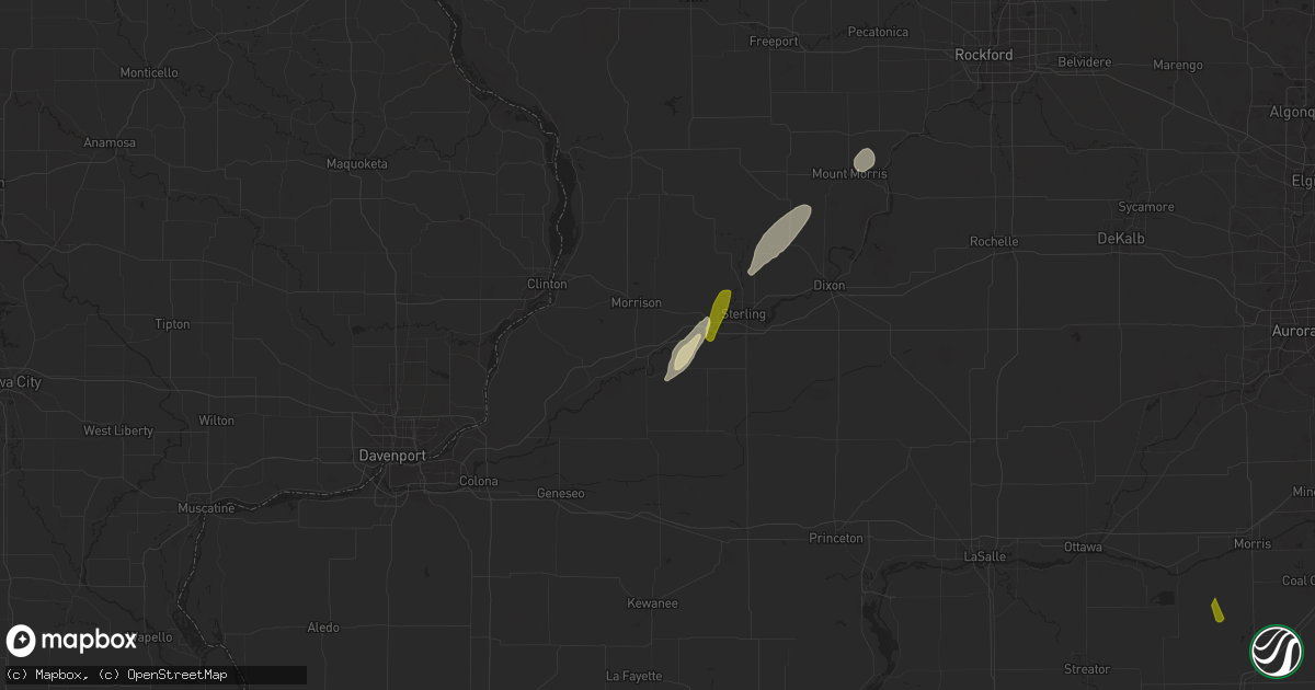 Hail map in Lyndon, IL on May 7, 2024
