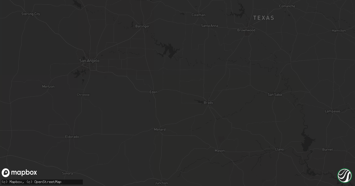 Hail map in Melvin, TX on May 7, 2024