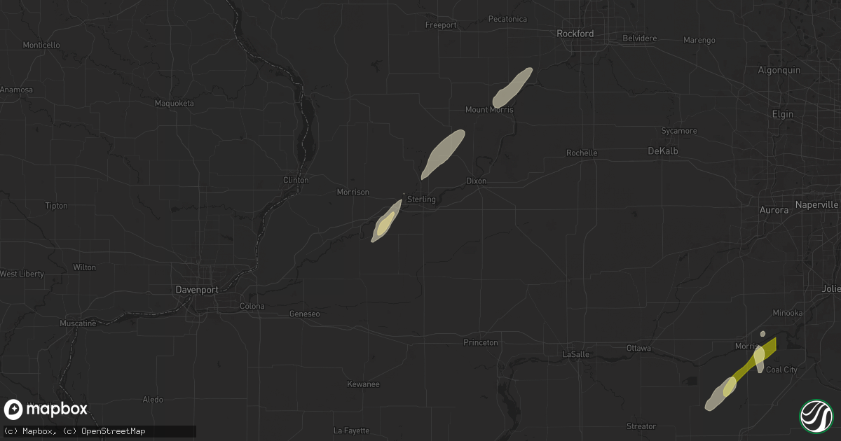 Hail map in Rock Falls, IL on May 7, 2024