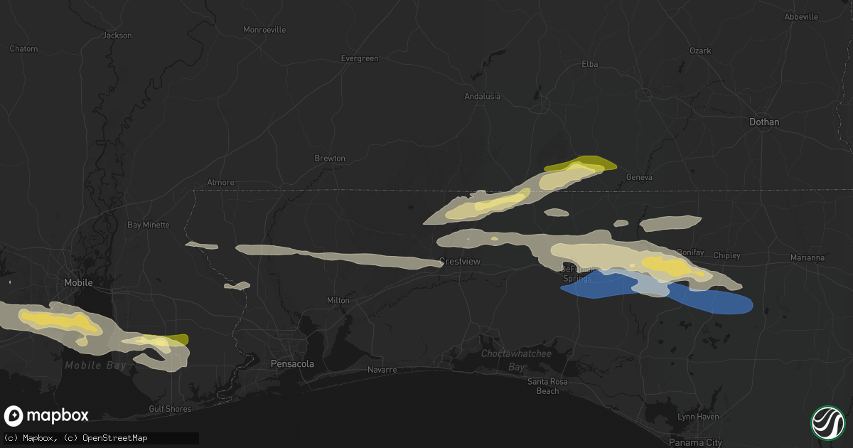 Hail map in Baker, FL on May 7, 2026