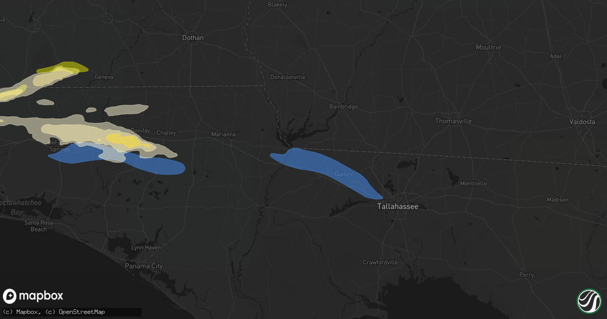 Hail map in Chattahoochee, FL on May 7, 2026