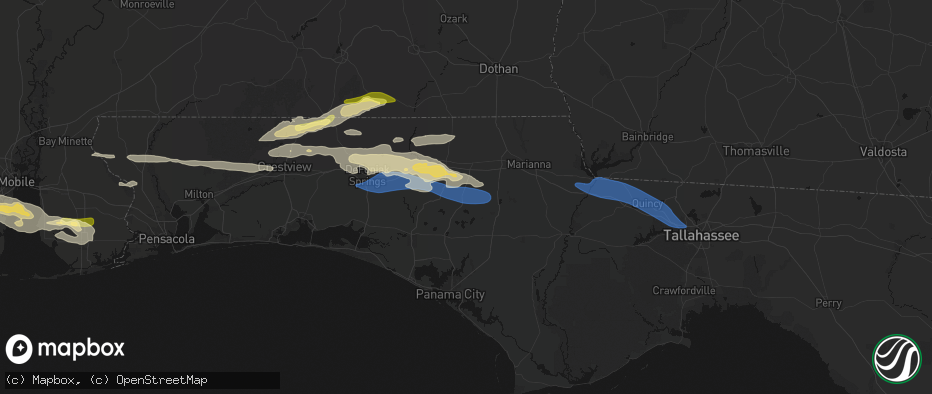 Hail map in Chipley, FL on May 7, 2026