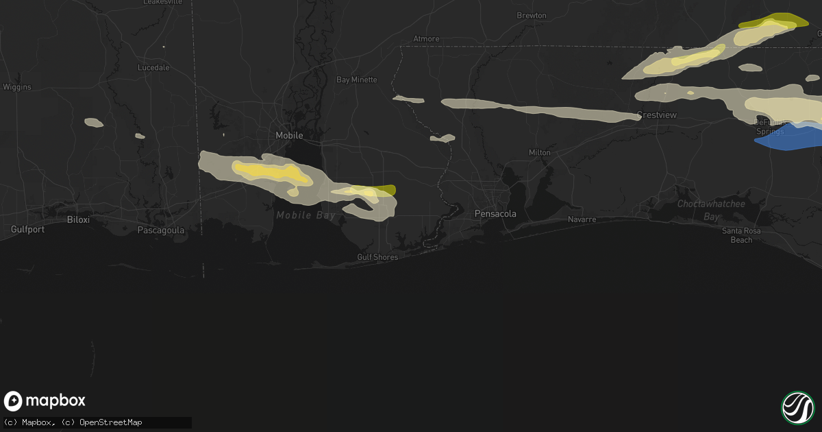 Hail map in Elberta, AL on May 7, 2026