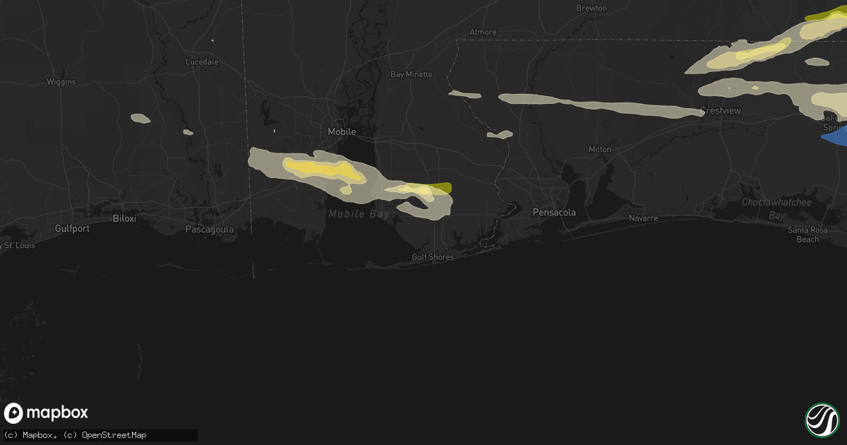 Hail map in Foley, AL on May 7, 2026