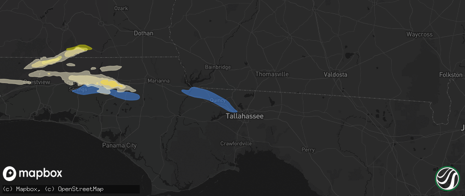 Hail map in Havana, FL on May 7, 2026