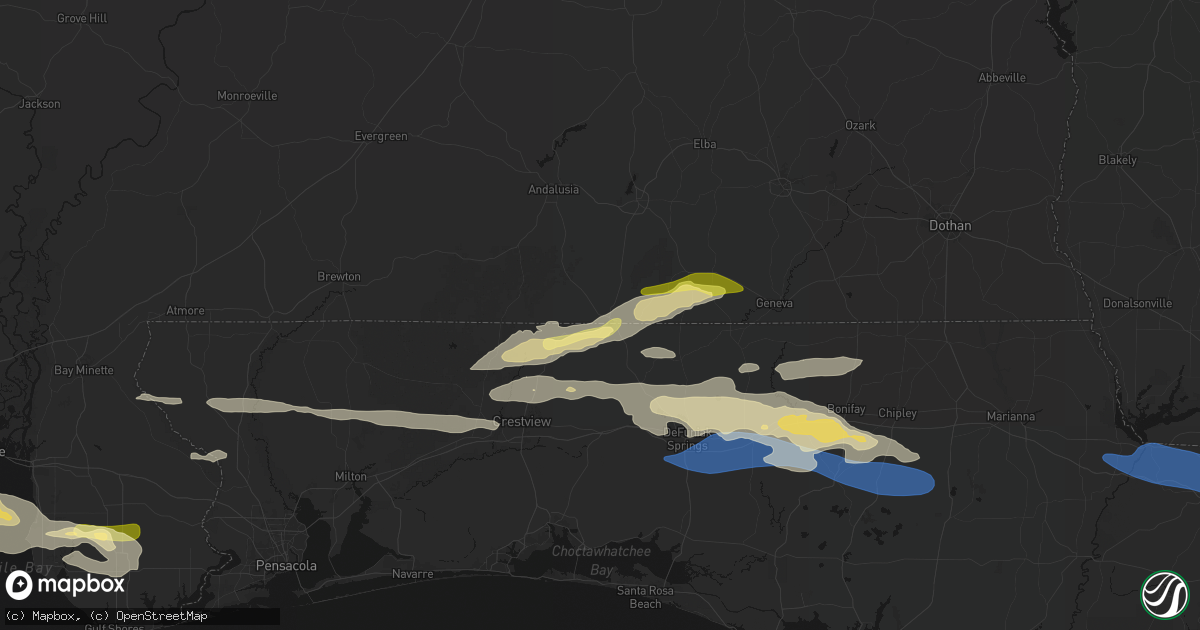 Hail map in Lockhart, AL on May 7, 2026