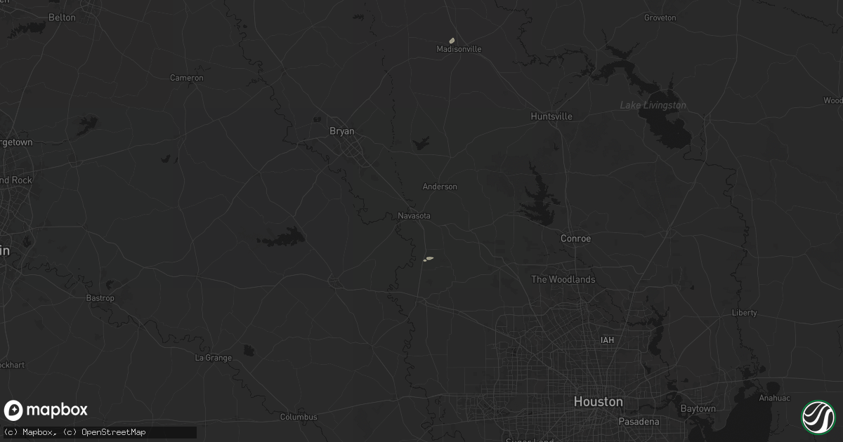 Hail map in Navasota, TX on May 7, 2026