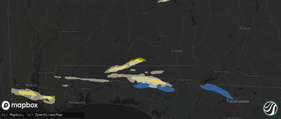 Hail map in Samson, AL on May 7, 2026