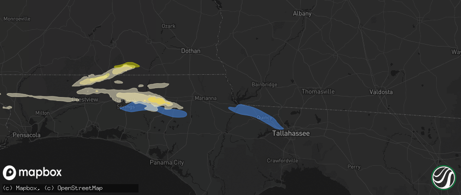 Hail map in Sneads, FL on May 7, 2026