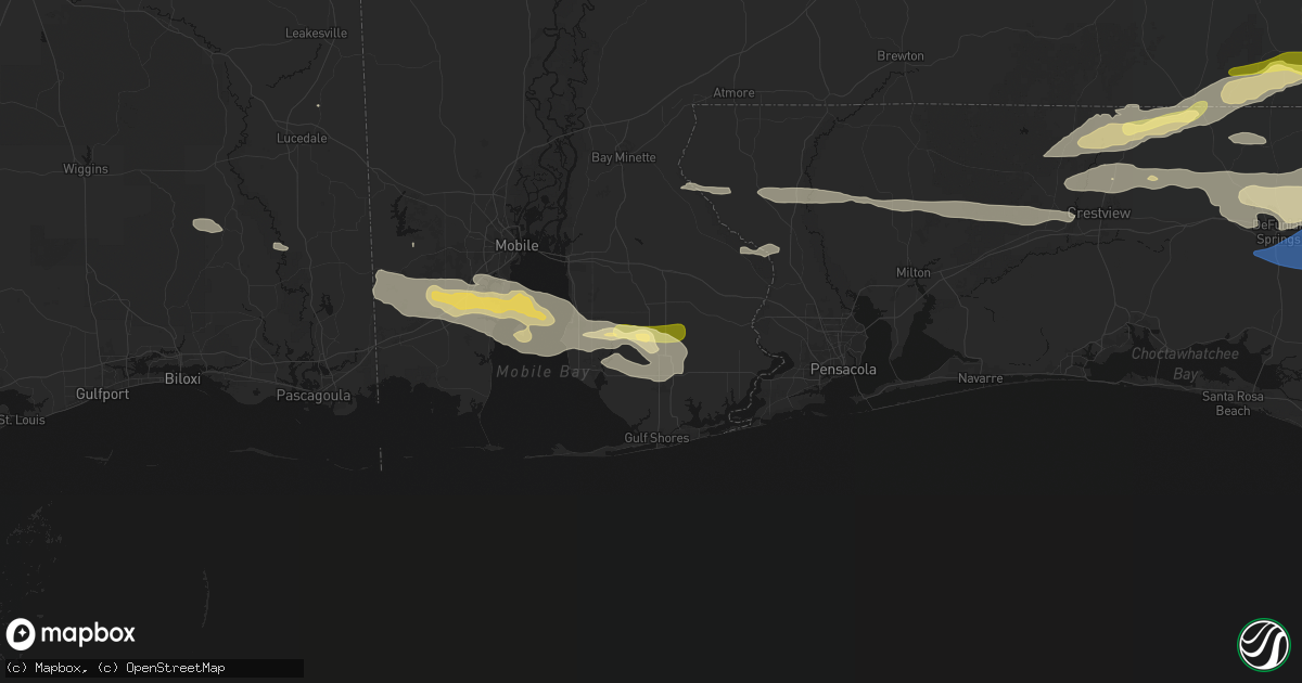 Hail map in Summerdale, AL on May 7, 2026