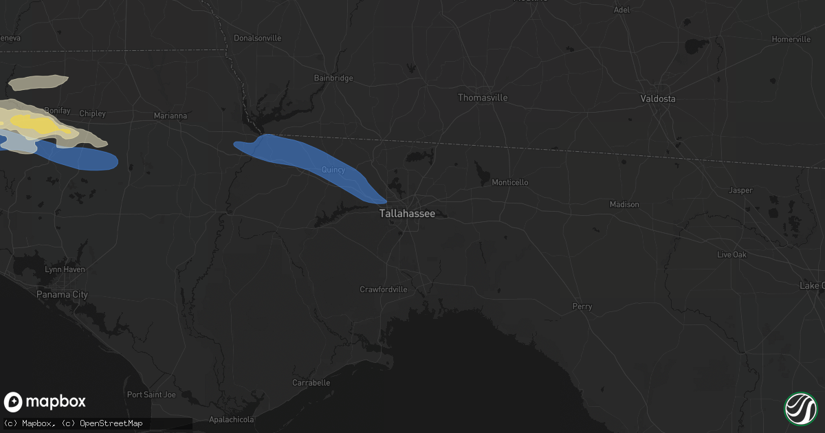 Hail map in Tallahassee, FL on May 7, 2026