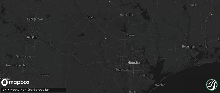 Hail map in Waller, TX on May 7, 2026