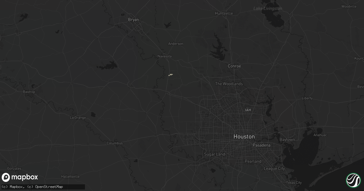 Hail map in Waller, TX on May 7, 2026