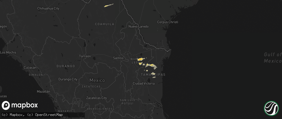 Hail map on May 7, 2026
