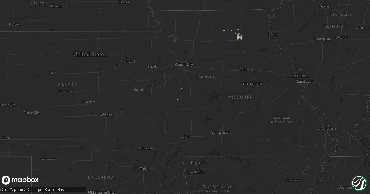 Hail map in Wyoming on May 8, 2011