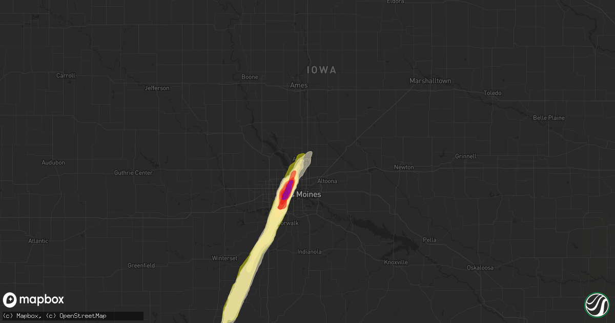 Hail map in Ankeny, IA on May 8, 2014
