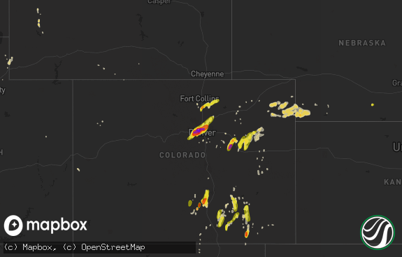 Hail map preview on 05-08-2017