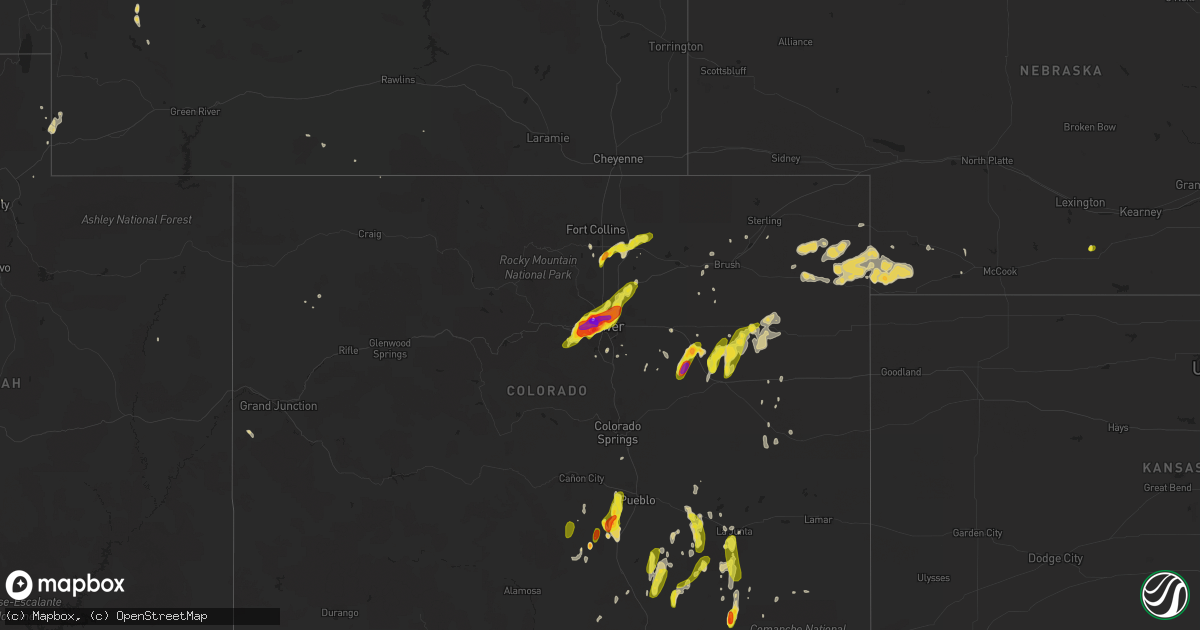 Hail map on May 8, 2017