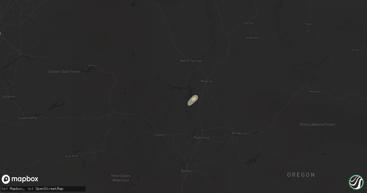 Hail map in Culver, OR on May 8, 2018