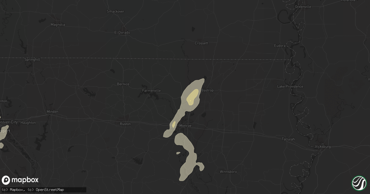 Hail map in Sterlington, LA on May 8, 2019