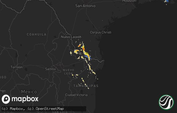 Hail map preview on 05-08-2020