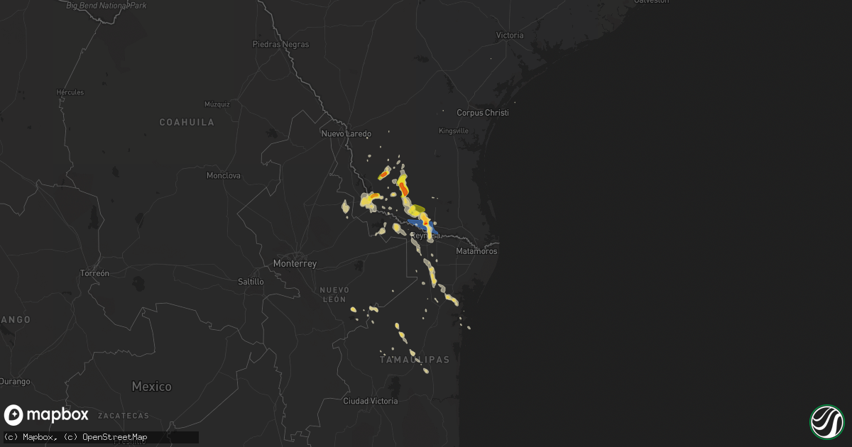 Hail map on May 8, 2020