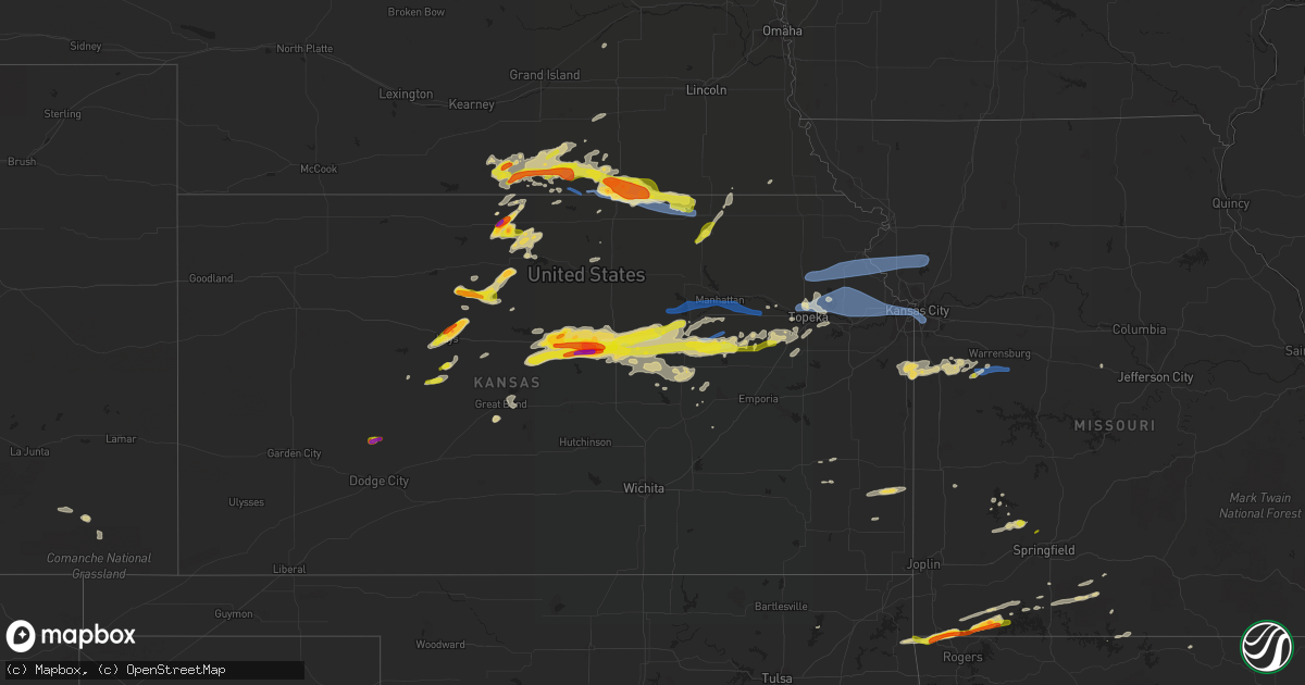 Hail map on May 8, 2021